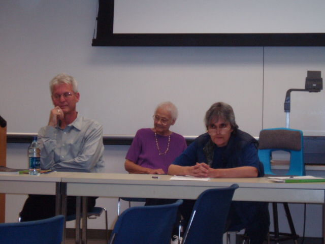 Jim Van Buskirk, Barbara Gittings, and Yolanda Retter